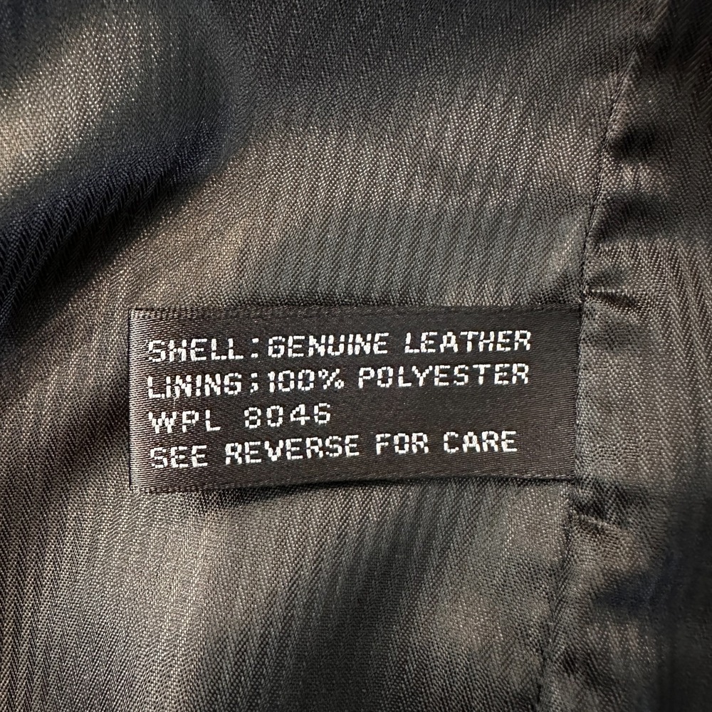 Alfani Leather Jacket Mens Size 48 L Positano Black Sport Coat Blazer Soft - Picture 12 of 12